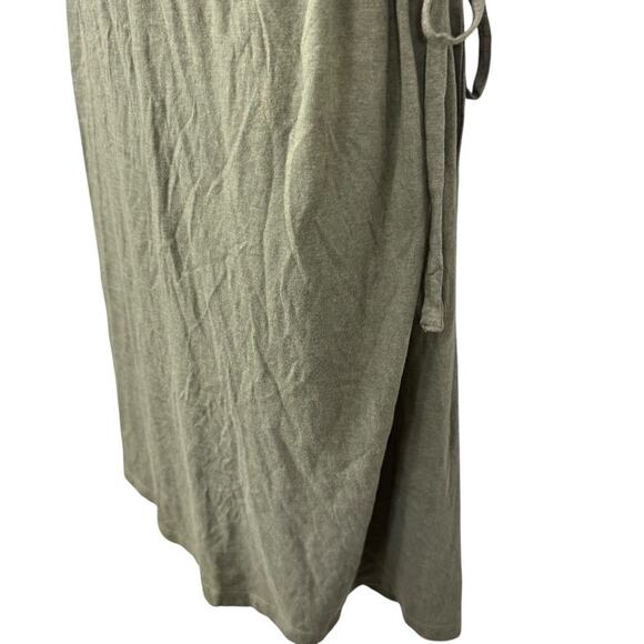 Easywear by Chicos Sage Green Blouson Cotton Blend Dolman Sleeve Dress sz 1 / M - Picture 8 of 16